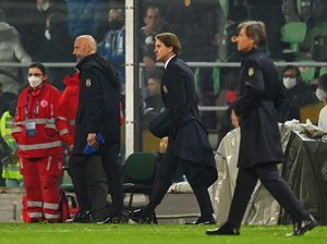 Italia Tak ke Piala Dunia 2022, Mancini Sulit Berkata-kata