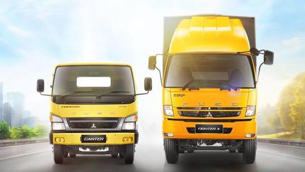 Varian Baru Canter dan Fighter (dok mitsubishi/ krama yudha tiga berlian)