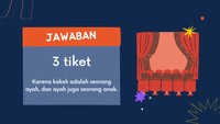 Ya, ayah juga bisa menjadi anak dari kakek kita. Sehingga yang pergi menonton adalah kakek, ayah, dan cucu.