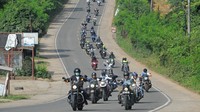 Kegiatan tersebut diikuti ratusan pengendara sepeda motor besar dari sejumlah daerah di Indonesia dan Asia.