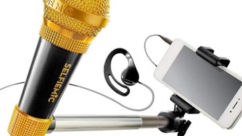 Tongsis mikrofon, ini adalah aksesori ponsel untuk kamu yang suka bikin konten menyanyi. Foto: (Japan Today)