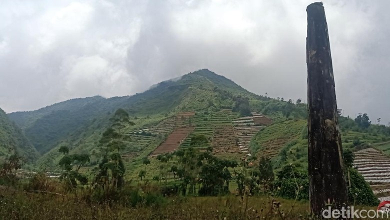 Lokasi Dusun Legetang di dataran tinggi Dieng yang hilang dalam semalam, JUmat (25/3/2022).