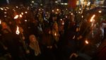Semarak Pawai Obor Sambut Ramadan di Palu