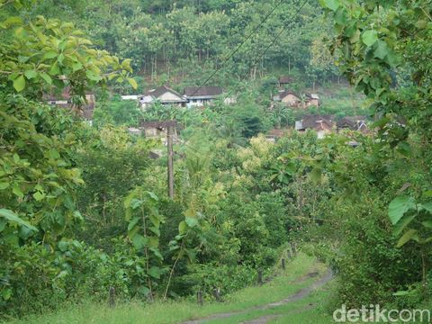 Suasana di Dusun Wotawati, Kalurahan Pucung, Kapanewon Girisubo, Kabupaten Gunungkidul, Kamis (24/3/2022) sore.