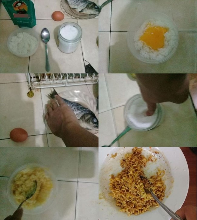 Kalau tutorial memasak tanpa minyak yang satu ini sih benar-benar bikin gagal paham dan nggak habis pikir. Tapi ya memang kalau nggak punya minyak goreng tapi ingin makanan yang goreng, solusinya masak mie goreng. Foto: Facebook/Khoirul Anam