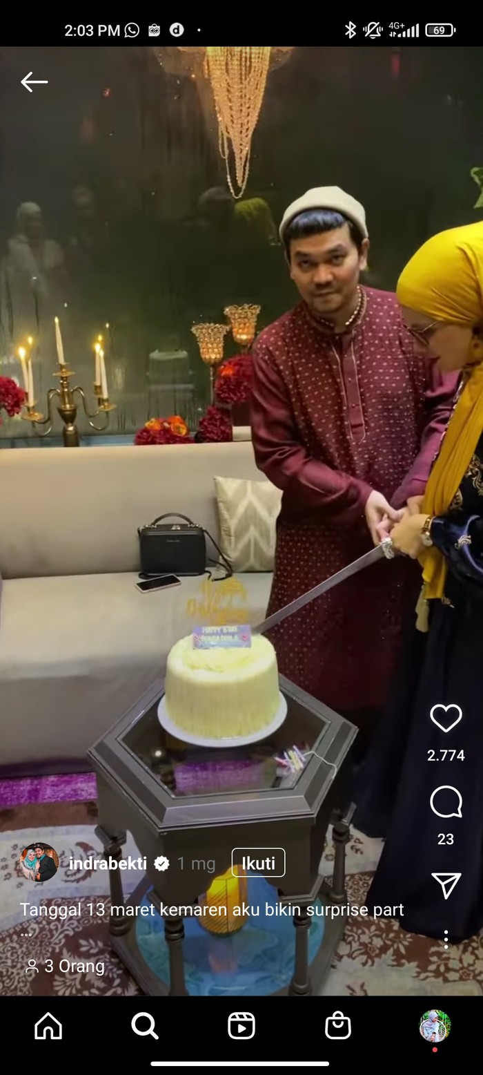 Indra Bekti yang Selalu Makan Bersama Keluarga