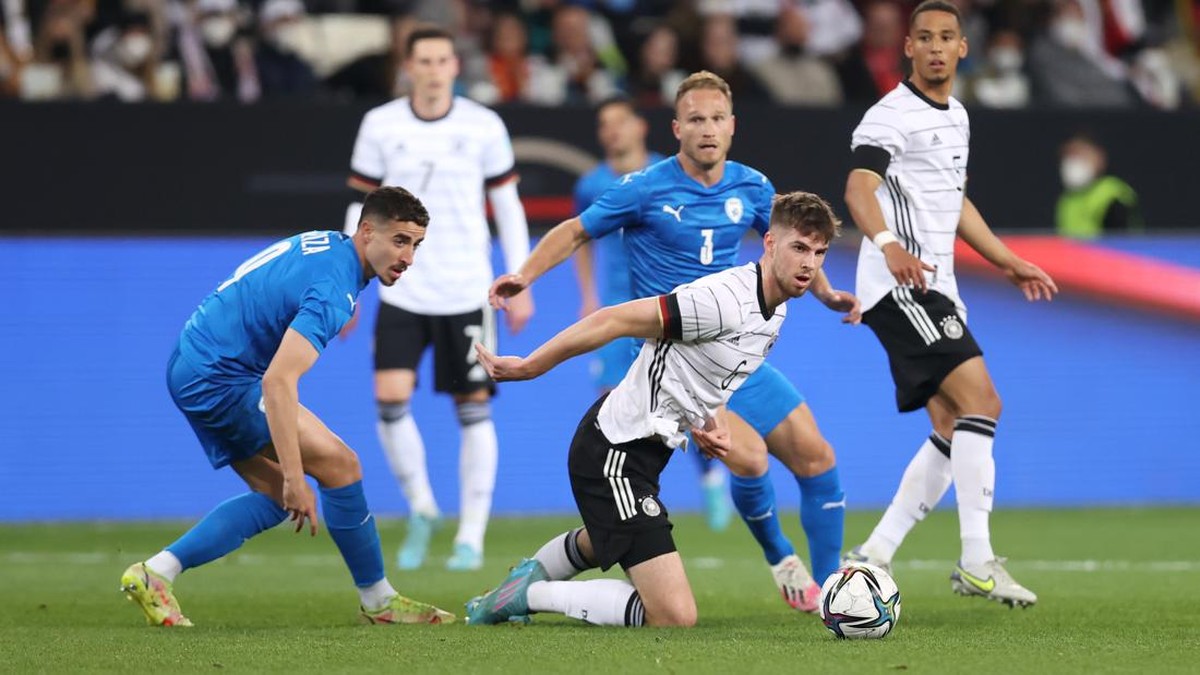 Jerman menang 2-0 atas Isrel di laga uji coba. (Foto: Getty Images/Alex Grimm)