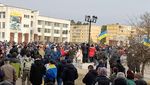 Protes Invasi Rusia ke Ukraina, Warga Slavutych Turun ke Jalan