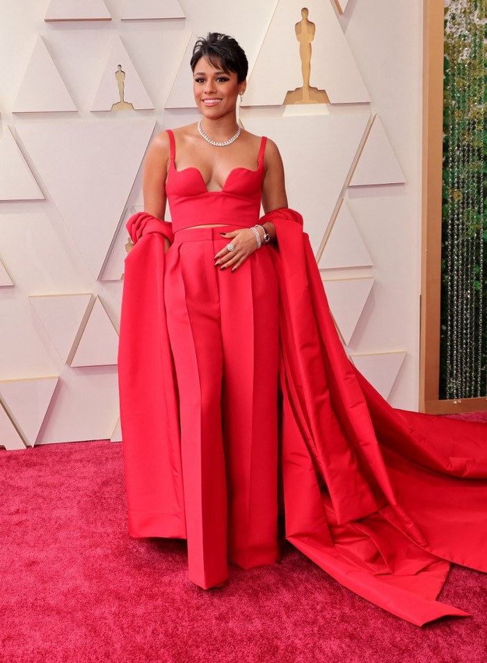 HOLLYWOOD, CALIFORNIA - MARCH 27: Ariana DeBose attends the 94th Annual Academy Awards at Hollywood and Highland on March 27, 2022 in Hollywood, California.   Momodu Mansaray/Getty Images/AFP (Photo by Momodu Mansaray / GETTY IMAGES NORTH AMERICA / Getty Images via AFP)