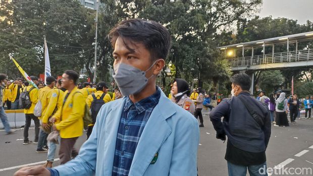 Koordinator Pusat BEM SI, Kaharudin (WIldan/detikcom)