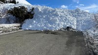 Salju ini menutupi jalan di Hiland Road, Anchorage, Alaska. (Municipality of Anchorage/Handout via REUTERS).