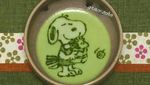 Sluurp! Matcha Cantik Ini Dihias Gambar Lukisan Kartun