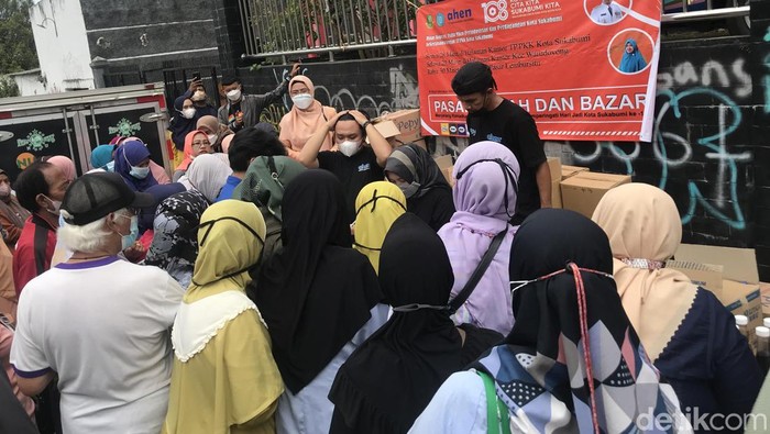 Pasar dan bazar murah di Sukabumi.