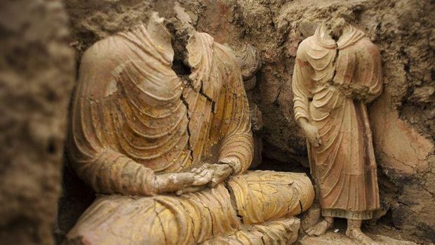 Destruir ídolos se ha convertido en un pasatiempo de los talibanes y ahora protege las estatuas de Buda en China.