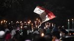 Semringah Pawai Obor Jelang Ramadan di Jakarta