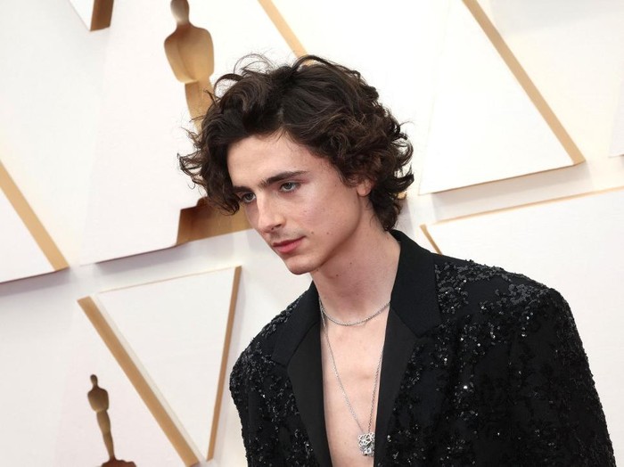 HOLLYWOOD, CALIFORNIA - MARCH 27: Timothe Chalamet attends the 94th Annual Academy Awards at Hollywood and Highland on March 27, 2022 in Hollywood, California.   David Livingston/Getty Images/AFP (Photo by David Livingston / GETTY IMAGES NORTH AMERICA / Getty Images via AFP)