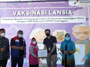 Pertamina Gelar Vaksinasi buat 350 Warga Sekitar DPPU Sepinggan