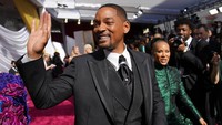 Will Smith dan Jada Pinkett-Smith saat hadir di Oscar 2022. John Locher/Invision/AP/John Locher