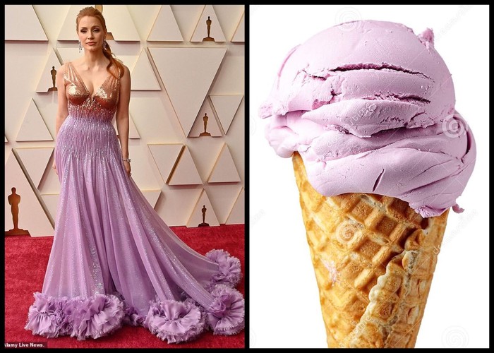 Cantik! 10 Artis di Oscar 2022 Ini Pakai Gaun Serupa Warna Gelato
