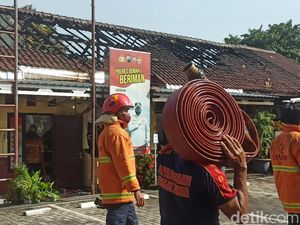 Kebakaran Polres Demak, Ruangan Kasat Reskrim Ikut Hangus Dilalap Api
