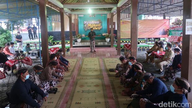 Kompleks Makam Sewu, Pedukuhan Pedak, Kalurahan Wijirejo, Kapanewon Pandak, Kabupaten Bantul, DIY, Senin (28/3/2022).