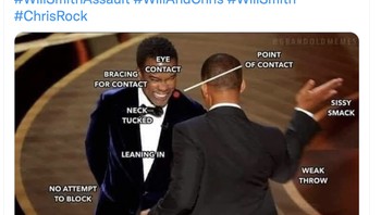 Netizen ini bahkan menyajikan analisis cukup lengkap. Semuanya sandiwara. Lihat gulat profesional, mereka lebih baik menyajikannya daripada kedua orang ini. Hollywood memang dramatis, tulisnya. Foto: Twitter