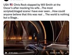 Netizen Curiga Will Smith Tampar Chris Rock Cuma Sandiwara