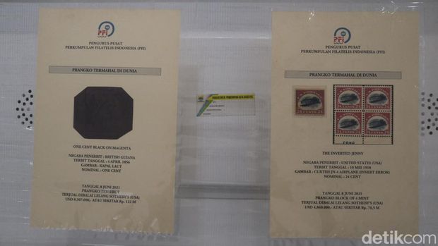 Pameran prangko di Museum Kota Bandung, dalam pameran ini juga terdapat duplikat prangko termahal di dunia.