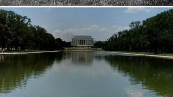 Lincoln Memorial Pada 1920 sebelum kolam pantul dibangun. Foto: Boredpanda