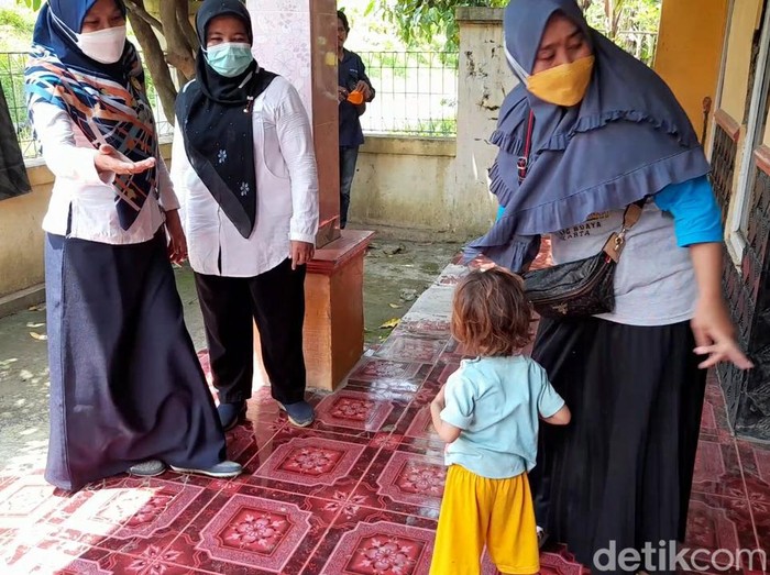 Anak stunting di Desa Wanasari.