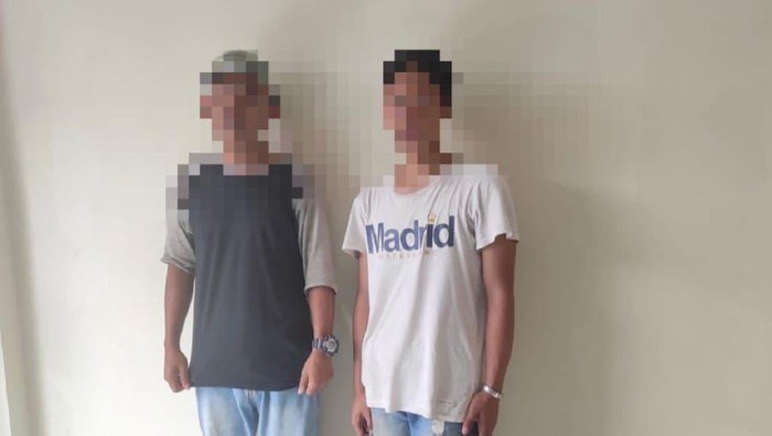 Dua pelaku pencurian tong sampah di Depok meminta maaf