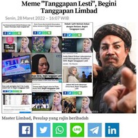 Ini sih namanya adu tanggapan antara Lesti Kejora dan Limbad. Coba tebak, kira-kira siapa yang jadi pemenangnya? Foto: Twitter