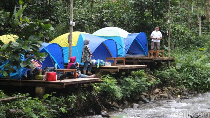 Kebon Pitu, Berkemah di Hutan Ditemani Gemericik Aliran Sungai