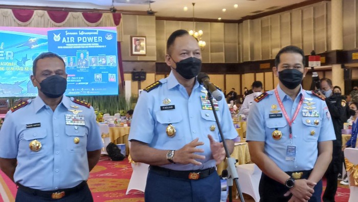 KSAU Marsekal Fadjar (bicara dengan mic)/Wildan-detikcom