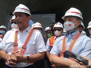 Cek Terowongan Terpanjang Kereta Cepat, Luhut: Uji Coba November Tahun Ini