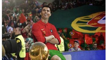 Akankah ini jadi panggun terakhir Ronaldo di level internasional dengan menyabet Piala Dunia? Foto: Twitter