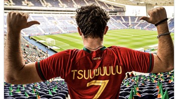 Fans Portugal dan juga CR7 tentu senang, Portugal bisa berlaga di ajang tetinggi sepakbola level dunia nantinya. Foto: Twitter