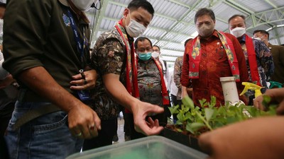 Momen Menko Airlangga Tinjau Gerakan Ekonomi Hijau