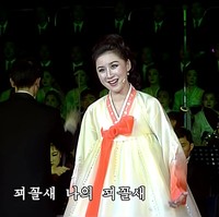 Meskipun bersuara merdu, So Un Hyang ternyata lebih sering dipuji karena paras cantiknya. Foto: dok. YouTube NK Media.