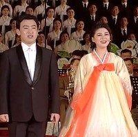 So Un Hyang pun tergabung dalam grup musik Unhasu Orchestra yang berbasis di ibukota Pyongyang. Foto: dok. YouTube NK Media.