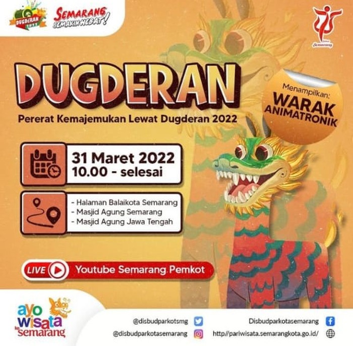Tradisi Dugderan sambut Ramadan di Kota Semarang.