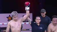 Azka pun berhasil menjadi pemenangnya dengan TKO. Dok. YouTube/Deddy Corbuzier.