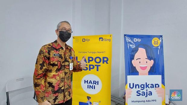 Direktur Pemeriksaan dan Penagihan Pajak, Irawan  (CNBC Indonesia/ Cantika Adinda Putri)