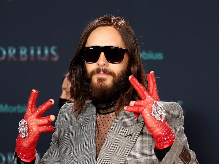 BERLIN, GERMANY - MARCH 21: Jared Leto attends a Special Fan Screening of Columbia Pictures Morbius at UCI Luxe Mercedes Platz on March 21, 2022 in Berlin, Germany. (Photo by Gerald Matzka/Getty Images for Sony Pictures)