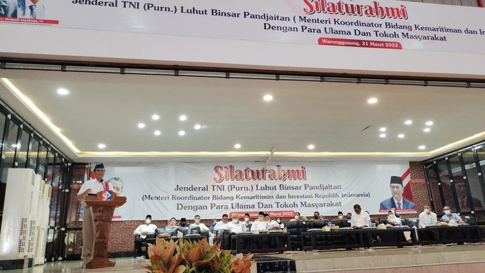 Luhut hadiri acara silaturahmi di Lebak (Fathul-detikcom)