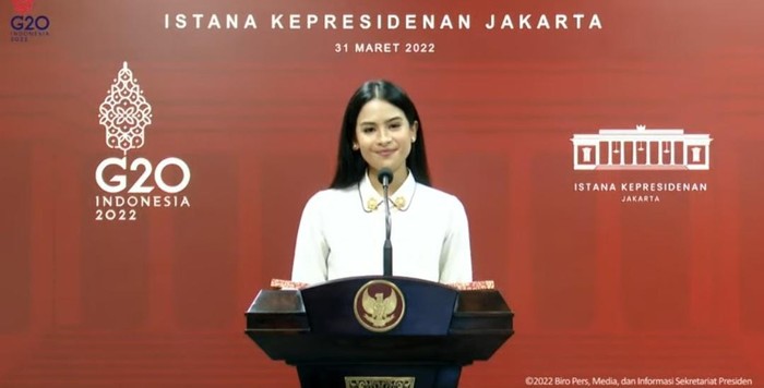 Maudy Ayunda jadi Jubir Presidensi G20 (Dok. Sekreatariat Kepresidenan)