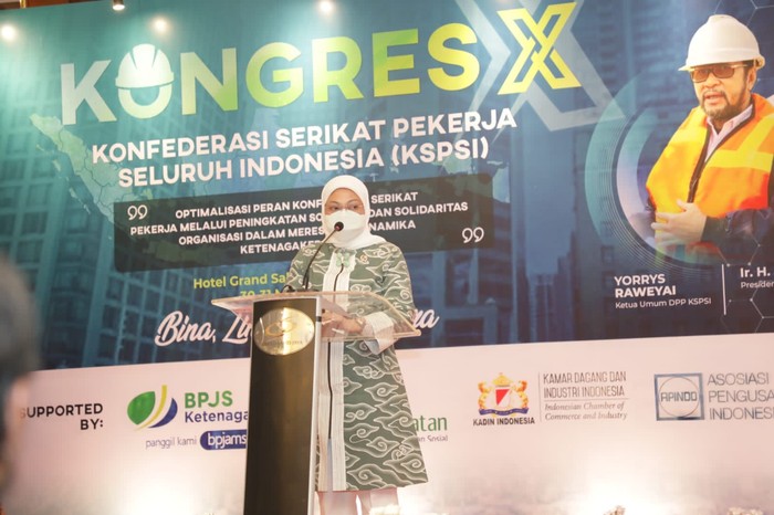 Menaker di Kongres KSPSI