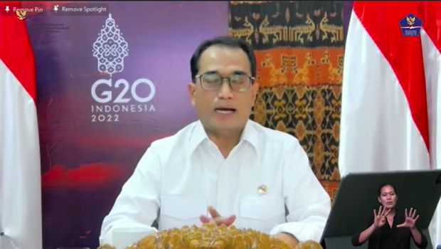Menteri Perhubungan Budi Karya Sumadi Saat Konfrensi Pers Penyesuaian Regulasi Perjalanan Mana Covid-19. Menteri Perhubungan Budi Karya Sumadi Saat Konfrensi Pers Penyesuaian Regulasi Perjalanan Mana Covid-19. (Tangkapan Layar Youtube BNPB Indonesia)