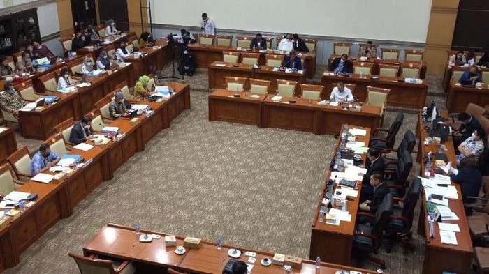 Rapat Yasonna bareng Komisi III (Eva-detikcom)