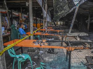 Detik-detik Tersangka Bakar Kios IRTI Monas Gegara Cemburu